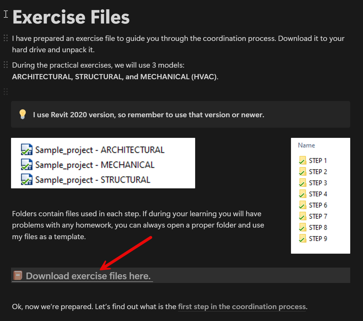 Exercise files